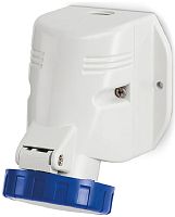 Розетка кабельная накладная DKC Quadro 16А 2Р+РЕ 230В IР67 синий картинка 